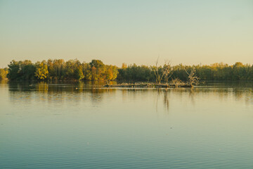 Spät nachmittags am Koldinger Seen.  Hannover Laatzen Germany