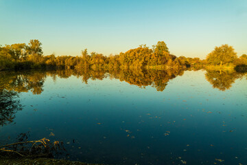 Spät nachmittags am Koldinger Seen.  Hannover Laatzen Germany