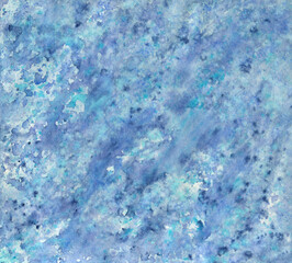 Obraz premium Abstract blue with turquoise splashes background texture. 