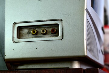 dirty AV interface of old TV