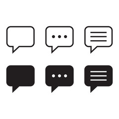 Chat Vector icon. Message Icon