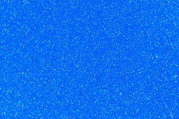 Obraz premium Blue glitter bokeh circle glow blurred and blur abstract. Glittering shimmer bright luxury . White and silver glisten twinkle for texture wallpaper and background backdrop. 