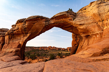 Fototapeta na wymiar Arches in Arches National Park in Utah