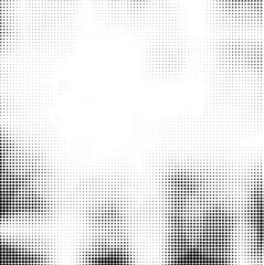 Grunge halftone dots vector texture background - Pixel 