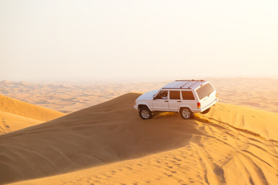 Dubai, United Arab Emirates, desert 03/06/2020: car racing. editorial