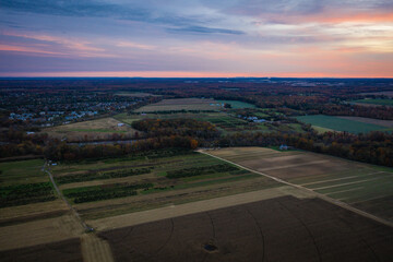 Drone Sunrise in Plainsboro Princeton New Jersey