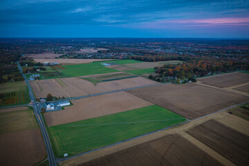 Drone Sunrise in Plainsboro Princeton New Jersey