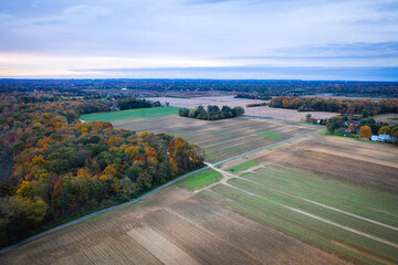 Drone Sunrise in Plainsboro Princeton New Jersey