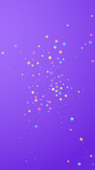 Festive breathtaking confetti. Celebration stars. 