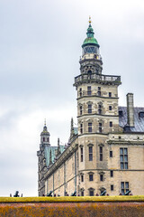 Fototapeta premium External view of Kronborg castle (1690) in Helsingor, Denmark. Kronborg is one of the most important Renaissance castles in Northern Europe, known worldwide from Shakespeare's Hamlet.