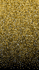 Gold glitter luxury sparkling confetti. Scattered 