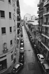 Shot of a street in Sliema, Valette, Malta, building