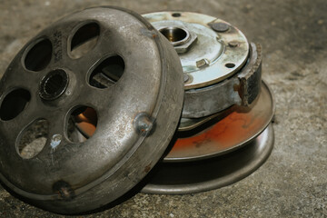 Obraz premium Auto-Driven Motorcycle Engine Belt Spare Parts