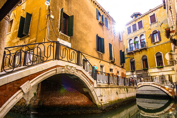Obraz na płótnie Canvas historic buildings in Venice - Italy