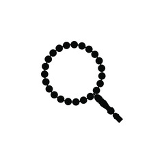 Naklejka premium Prayer Beads icon isolated on white background. Vector illustration. EPS10