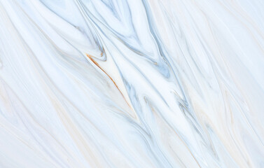 Marble rock texture blue ink pattern liquid swirl paint white dark that is Illustration background for do ceramic counter tile silver gray that is abstract waves skin wall luxurious art ideas concept.