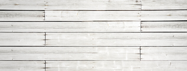White wooden plank background banner texture