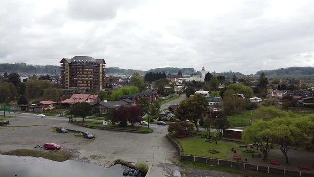 Hermosa Vista del Lago Villarrica Vista Drone