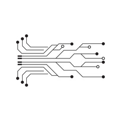 Circuit Logo Template vector