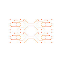 Circuit Logo Template vector