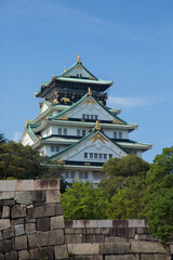 Fototapeta premium 極楽橋からの大阪城