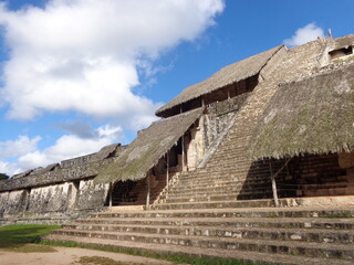 Fototapeta na wymiar The temple ruins and beaches of Tulum and Ek Balam on the Yucatan Peninsula in Mexico