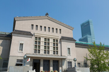 Obraz premium 大阪市立美術館とあべのハルカス