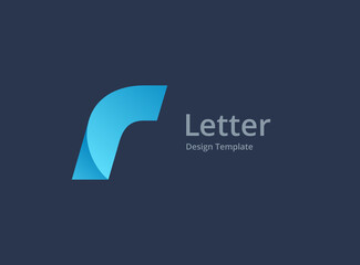 Letter R logo icon design template elements