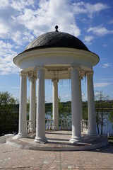 rotunda on the embankment in Kostroma