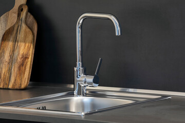 water tap in the kitchen