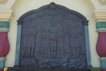 a bas-relief on the 