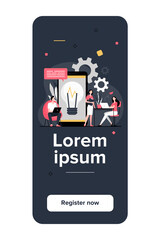 Business people meeting in co-working space. Business team sharing ideas and discussing project. For workplace, communication, brainstorming, cooperation concepts