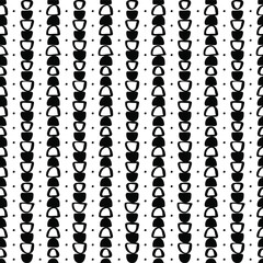 Fototapeta na wymiar Vector seamless surface pattern design Childish background Childhood hipster Scandinavian Boho style geometric abstract pattern For printing on paper and fabric Black isolated on white background 
