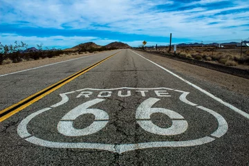 Fotobehang Historische Route 66, Californië, VS © ohcanadan