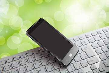 スマホとキーボード