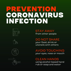 Rules - prevention coronavirus infection.