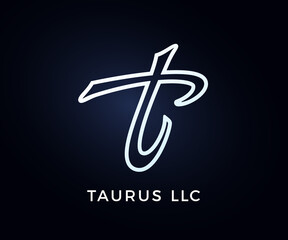 Creative t letter vector logo design. Monogram vector sign. Character logotype symbol. Icon design