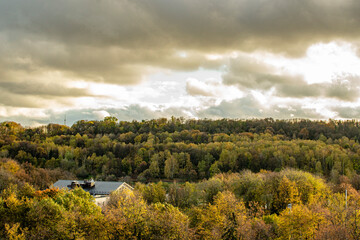 house on sparrow mountains from the roof of the luzhniki stadium