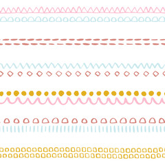 Vector seamless surface pattern design Childish background Trendy customized color Childhood hipster Boho theme Scandinavian style geometric abstract pattern For printing on paper and fabric
