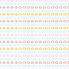 Vector seamless surface pattern design Childish background Trendy customized color Childhood hipster Boho theme Scandinavian style geometric abstract pattern For printing on paper and fabric

