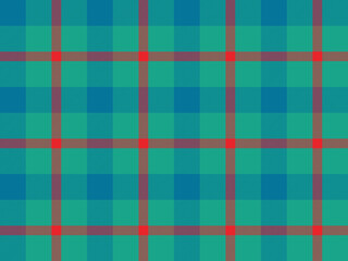 seamless green, blue and red vector tartan check pattern