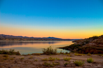 Lake Mead Sunrise, Nevada, USA