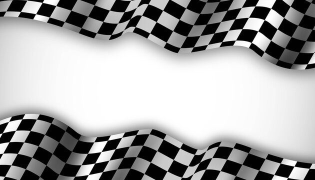 Chechkered flag racing background template.