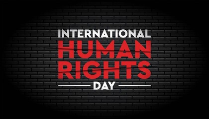 Obraz premium International human rights day background template.