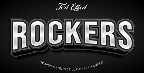 Rockers editable text effect