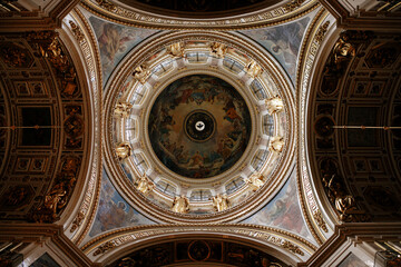 Parts of  interior the Church. icons and god.