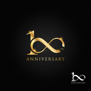 100 Years Anniversary Logo, Icon And Symbol Vector Illustration