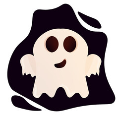 Fototapeta premium Halloween ghost cartoon
