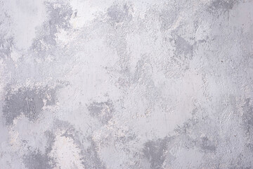gray-white texture of decorative plaster top view