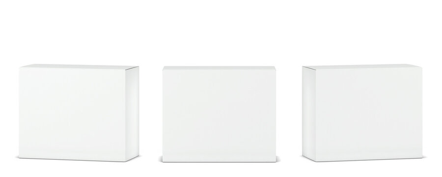 Blank cardboard box mockup